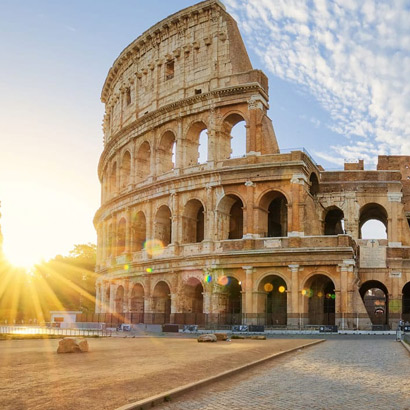 TOUR DINAMICO, Coliseo romano(externamente), Arcos Triunfales y Roma Imperial